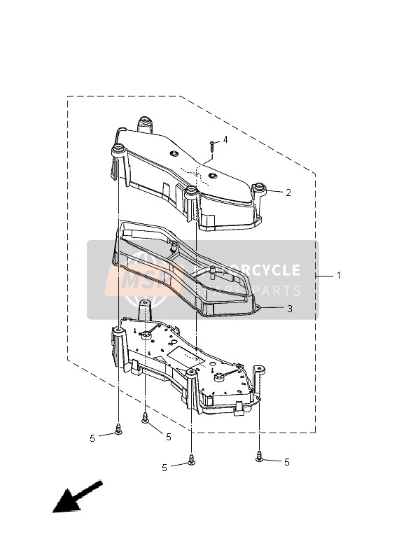 Yamaha XP500 2014 Meter for a 2014 Yamaha XP500